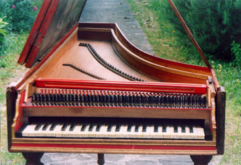 harpsichord front view